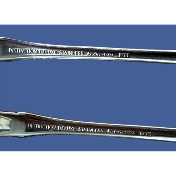 Oneida Raphael Stainless Distinction Shrimp Cocktail Appetizer Fork Flatware VTG - Picture 4 of 8